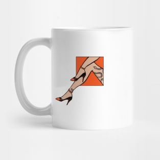 aesthetic woman legs Mug